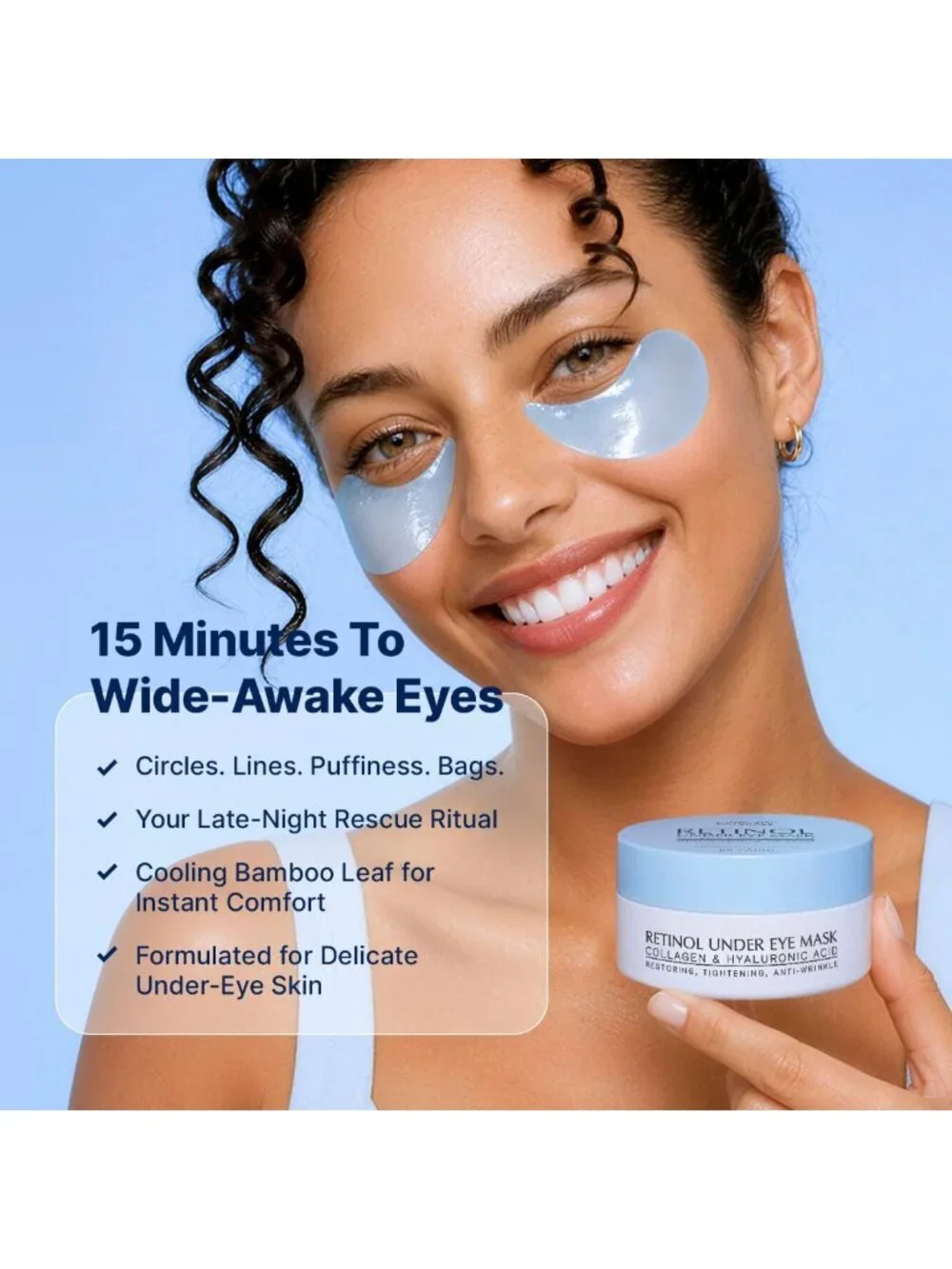 Revitalizing Under Eye Patches for Puffiness & Dark Circles - 60 Count